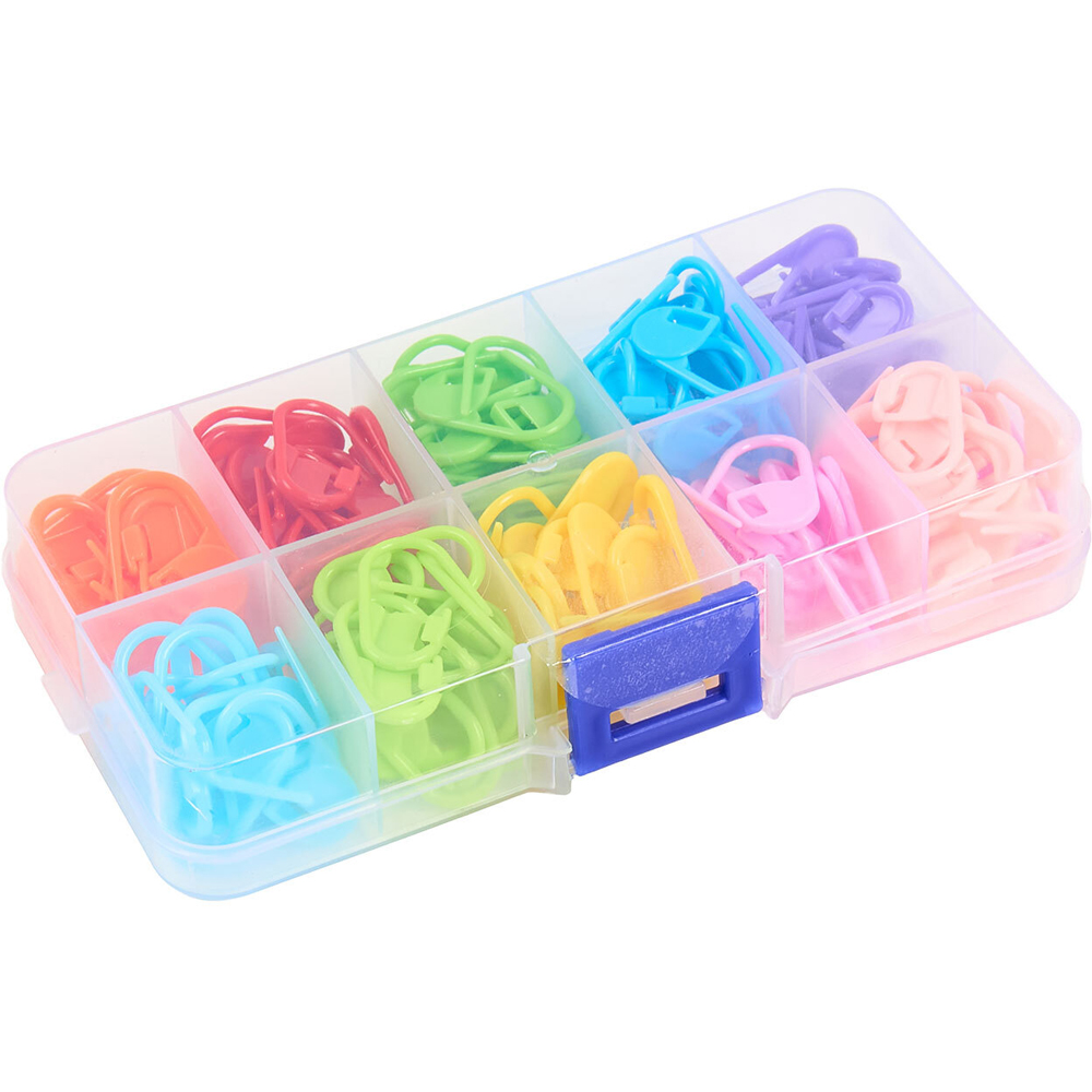 150 Piece Crochet Stitch Markers Image 1