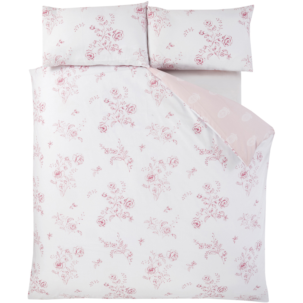 Rapport Home PH Sadie Super King Rose Pink Duvet Set Image 2