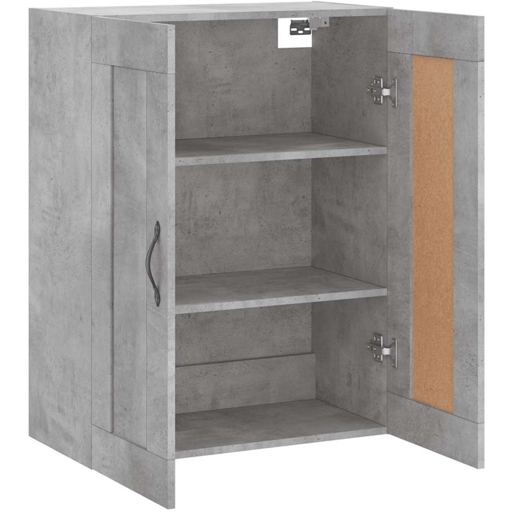 vidaXL 2 Door Concrete Grey Wall Mounted Cabinet Image 5