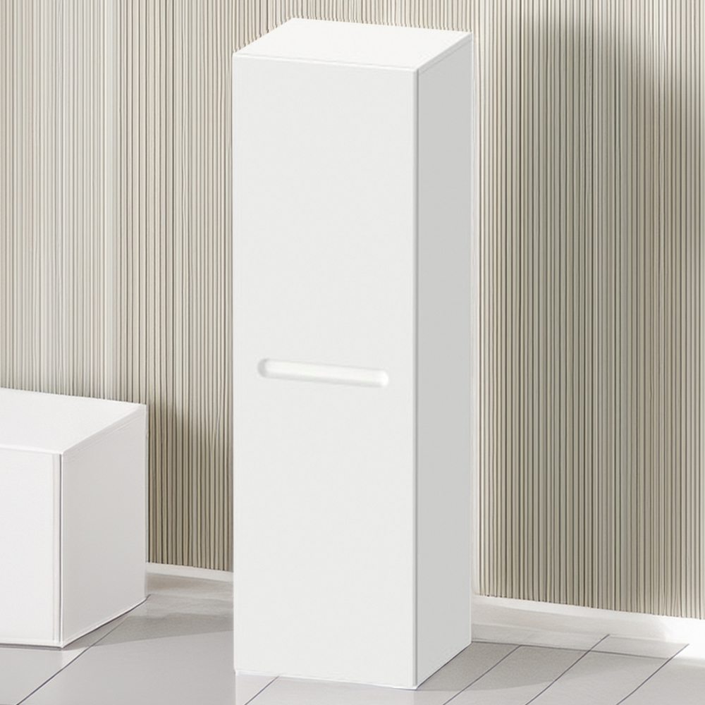 Duravit No.1 White Matt Semi-Tall Cabinet 400 x 360 x 1320mm Image 1