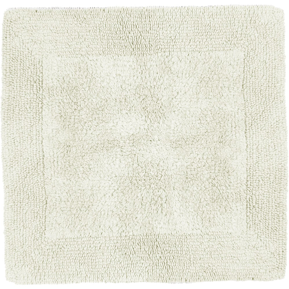 Allure Bath Fashions Elegance Cream Reversible Square Bath Mat 55 x 55cm Image 1