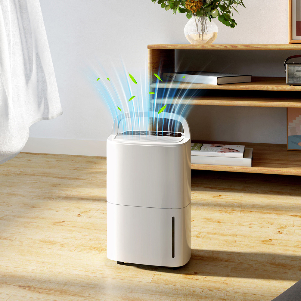 Portland White Portable Dehumidifier with Drainage 20L Image 7