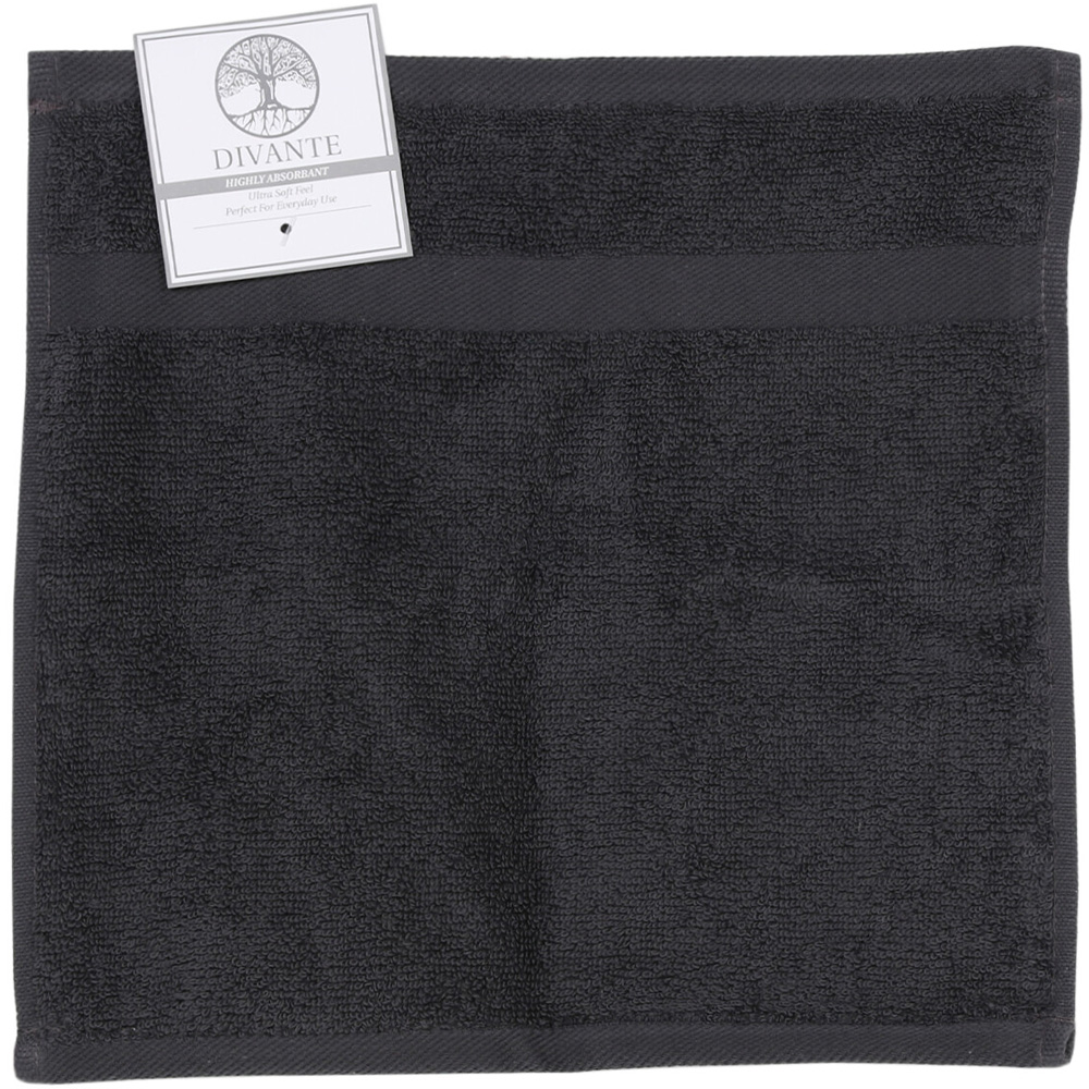 Divante Flannel Face Cloth - Dark Grey Image 1
