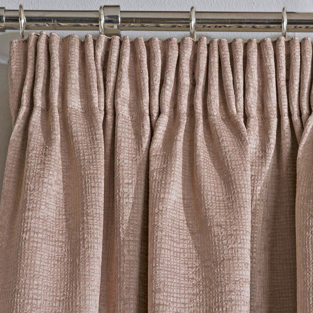 Enhanced Living Matrix Latte Thermal Pencil Pleat Readymade Curtains 117 x 137cm Image 3