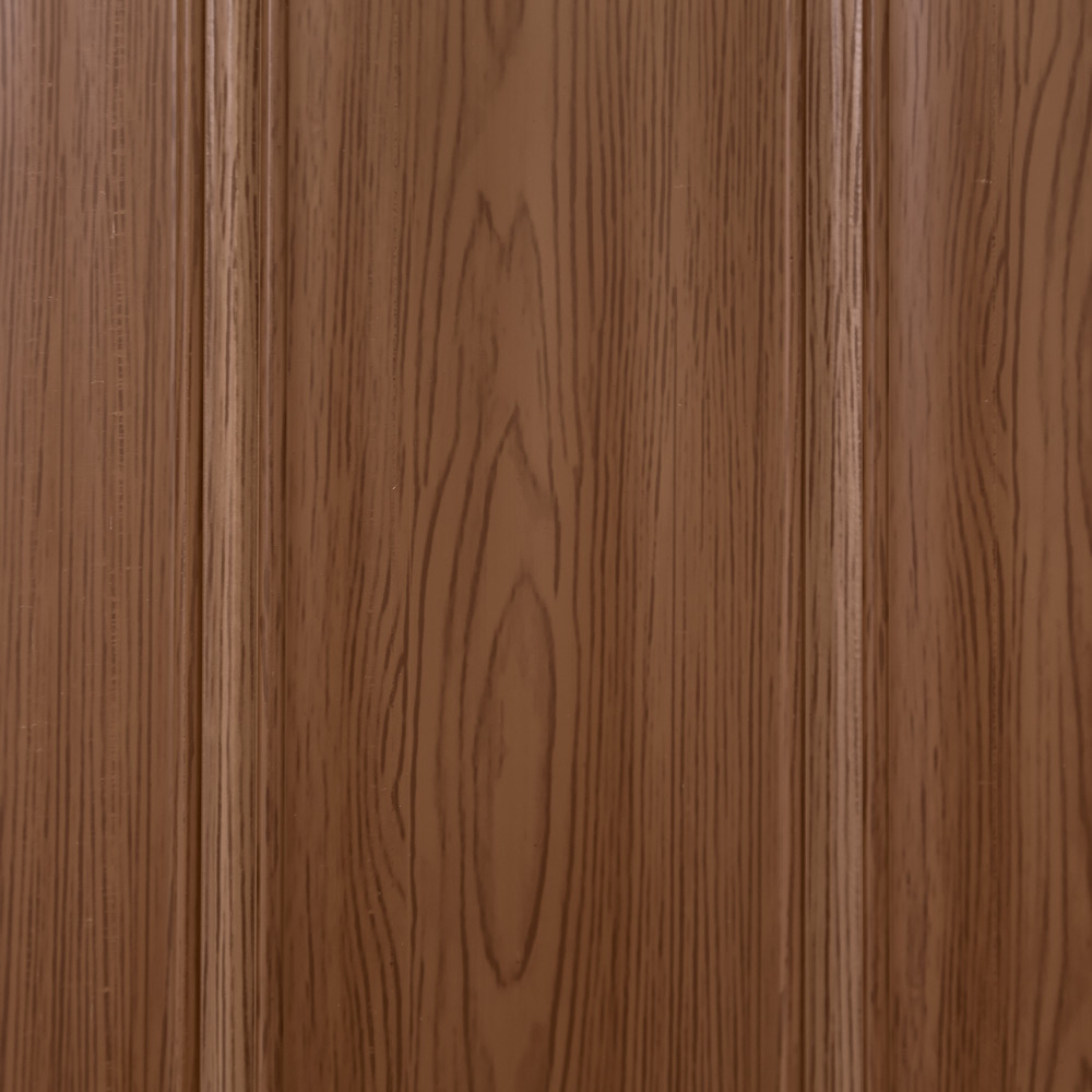 tectake Teak Internal Folding Door with Magnetic Closure Image 5