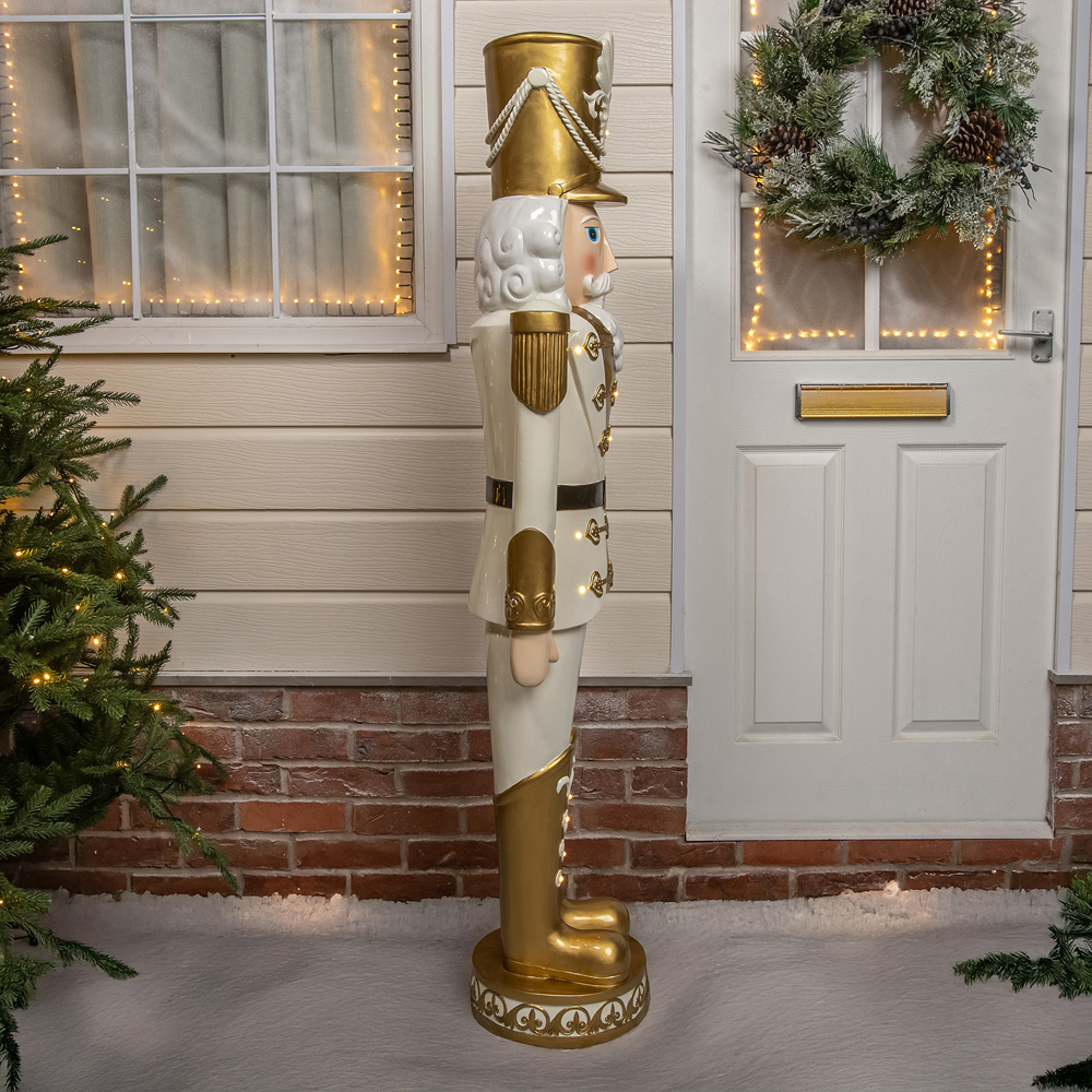 The Christmas Centre Red and Gold LED Lights Traditional Nutcracker Soldier 5.5ft Image 9
