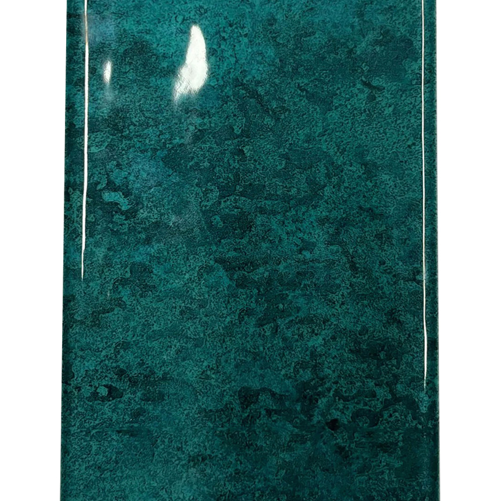 Top Ceramics Metro Turquoise Green Gloss Flat Bumpy Ceramic Wall Tile 100 x 300mm 0.84sqm Image 2