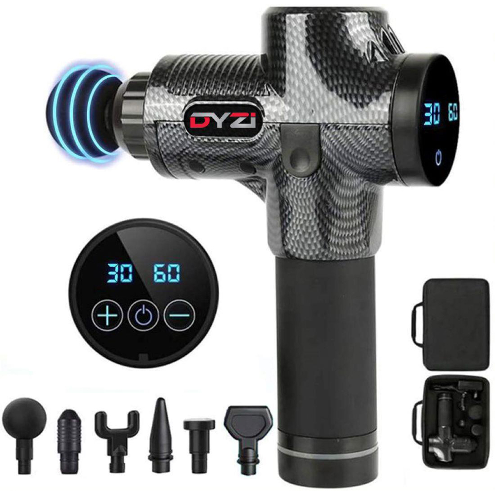 Dyzi Handheld Muscle Massage Gun with 6 Heads Image 1