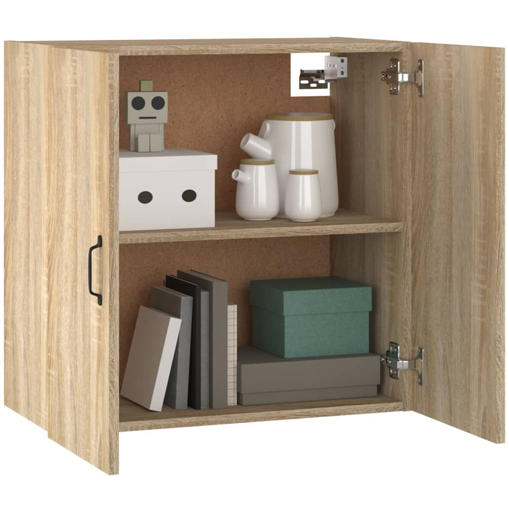 vidaXL 2 Door Sonoma Oak Wall Cabinet Image 4