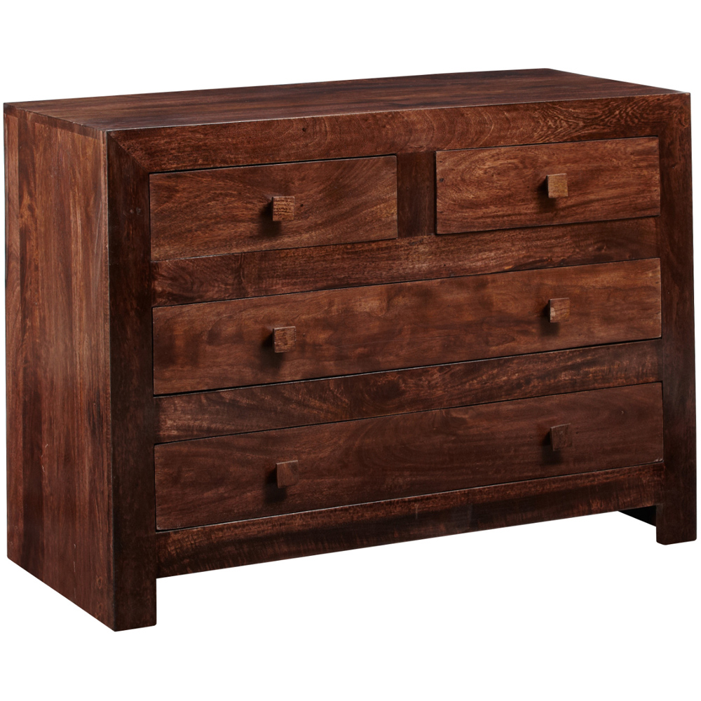 Brooklyn Nihash Toko 4 Drawer Dark Mango Dressing Chest Image 2