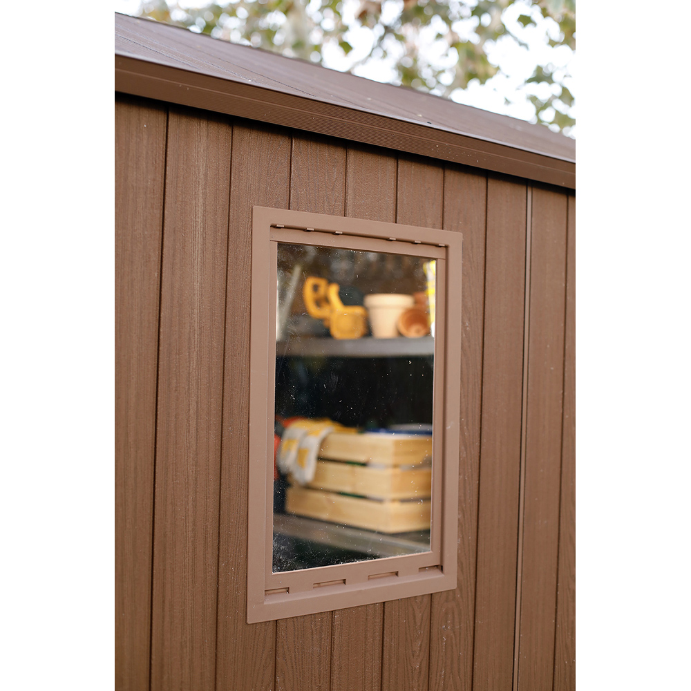 Keter Darwin 6 x 8ft Brown Outdoor Storage Shed Image 5