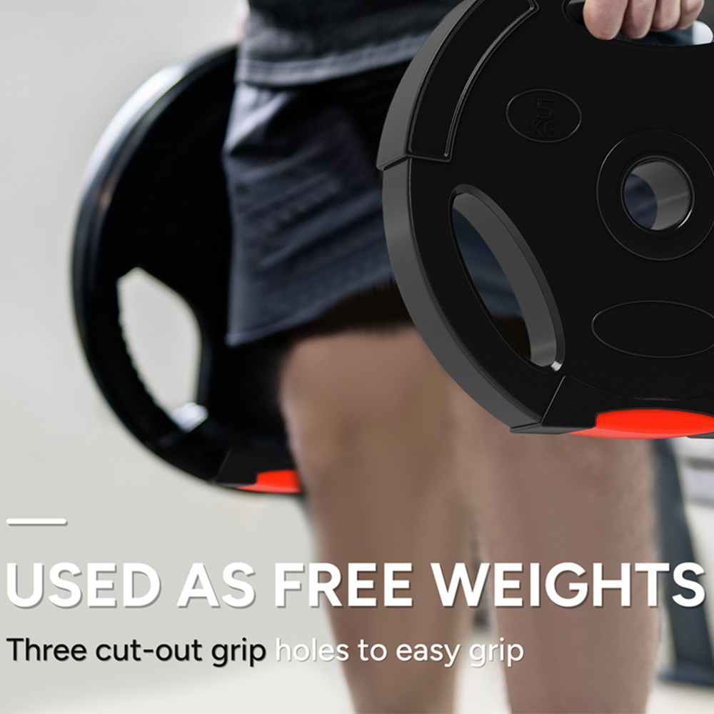 SPORTNOW Black Weight Plates Set 4 Pack Image 7