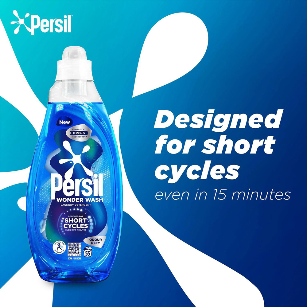 Persil Odour Defy Liquid Detergent 55 Washes 1.485L 5 Pack Image 6