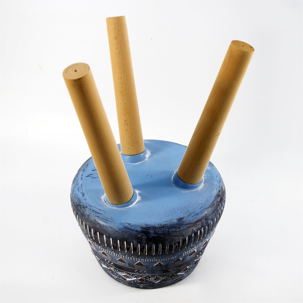 Leaf Blue Composite Planter with Stand 28cm Image 6