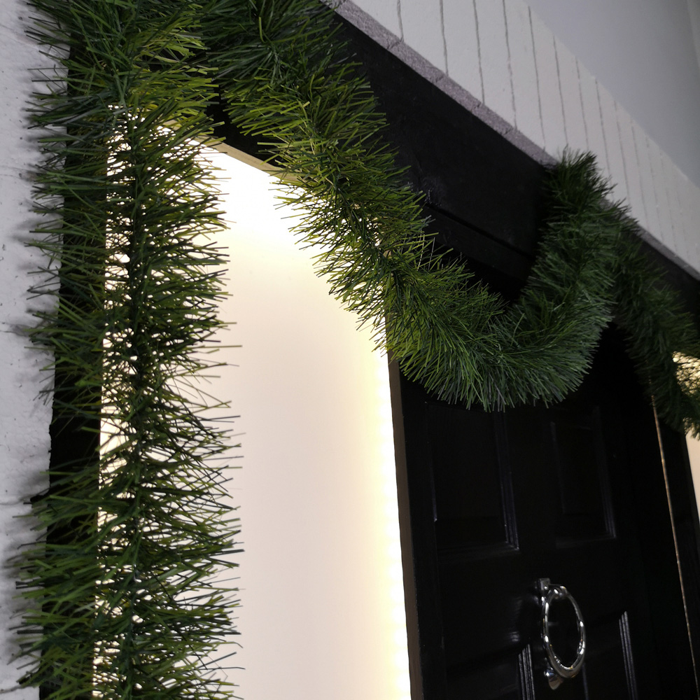 Samuel Alexander Green Fine Cut Christmas Garland 600cm Image 7