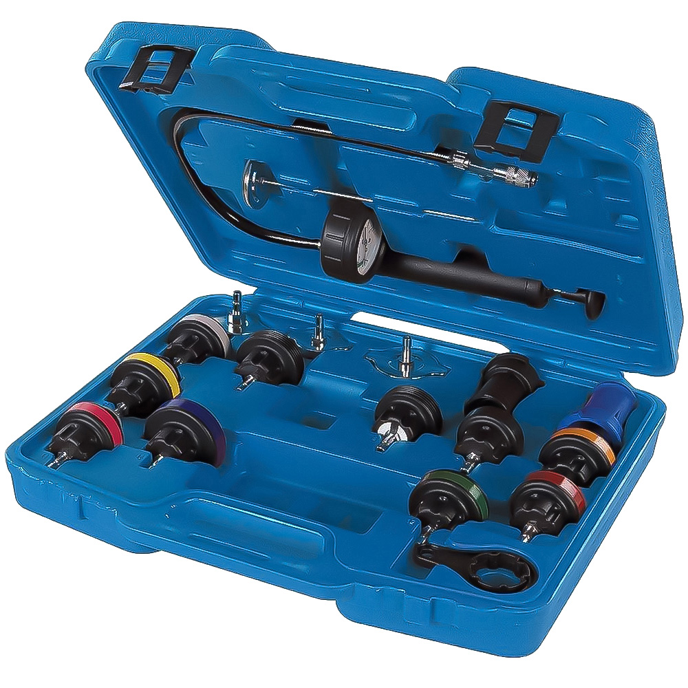 Silverline 18 Piece Radiametertor Pressure Test Kit Image 1