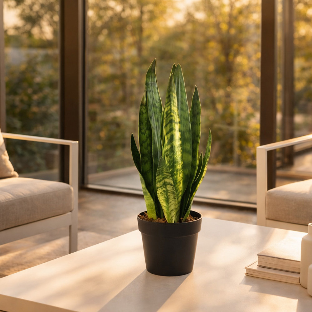 Leaf Tropical Zeylanica Sansevieria Artificial Plant Pot 70cm Image 2