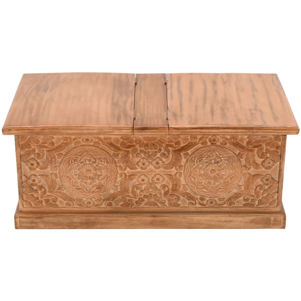 Brooklyn Adair Mango Wood Coffee Table and Storage Box Image 3