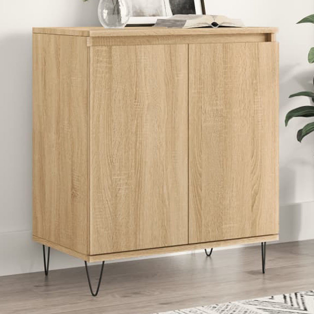 vidaXL 2 Door Sonoma Oak Sideboard Image 1