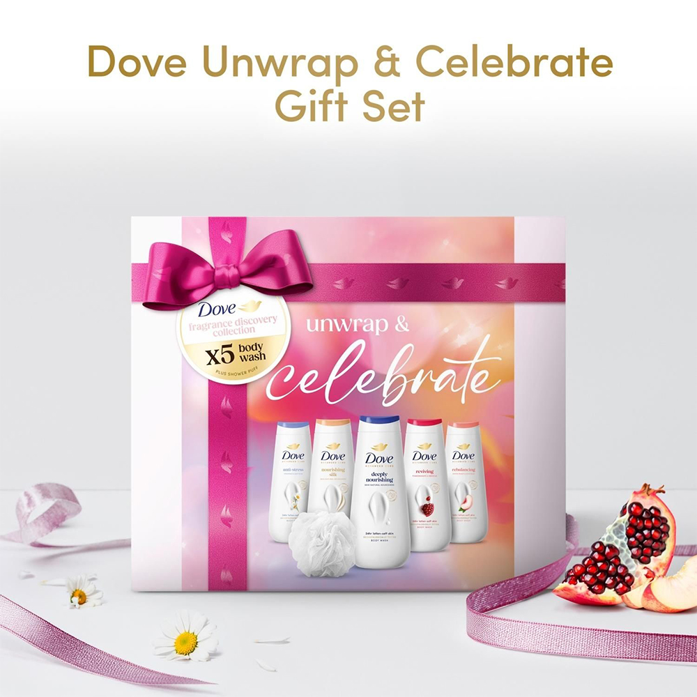 Dove Celebrate Body Wash 5 Piece Gift Set 2 Pack Image 3