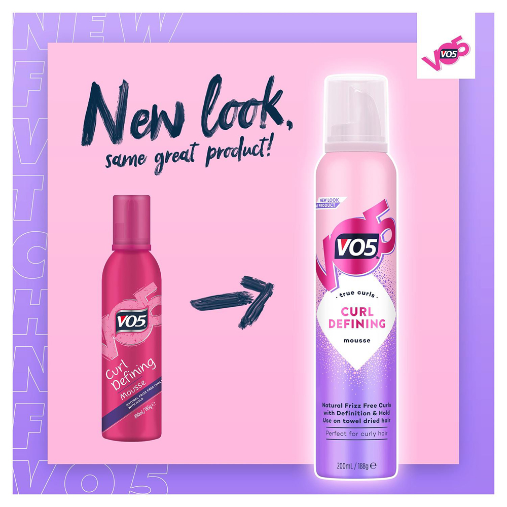 VO5 Curl Defining Hair Mousse 200ml 3 Pack Image 3