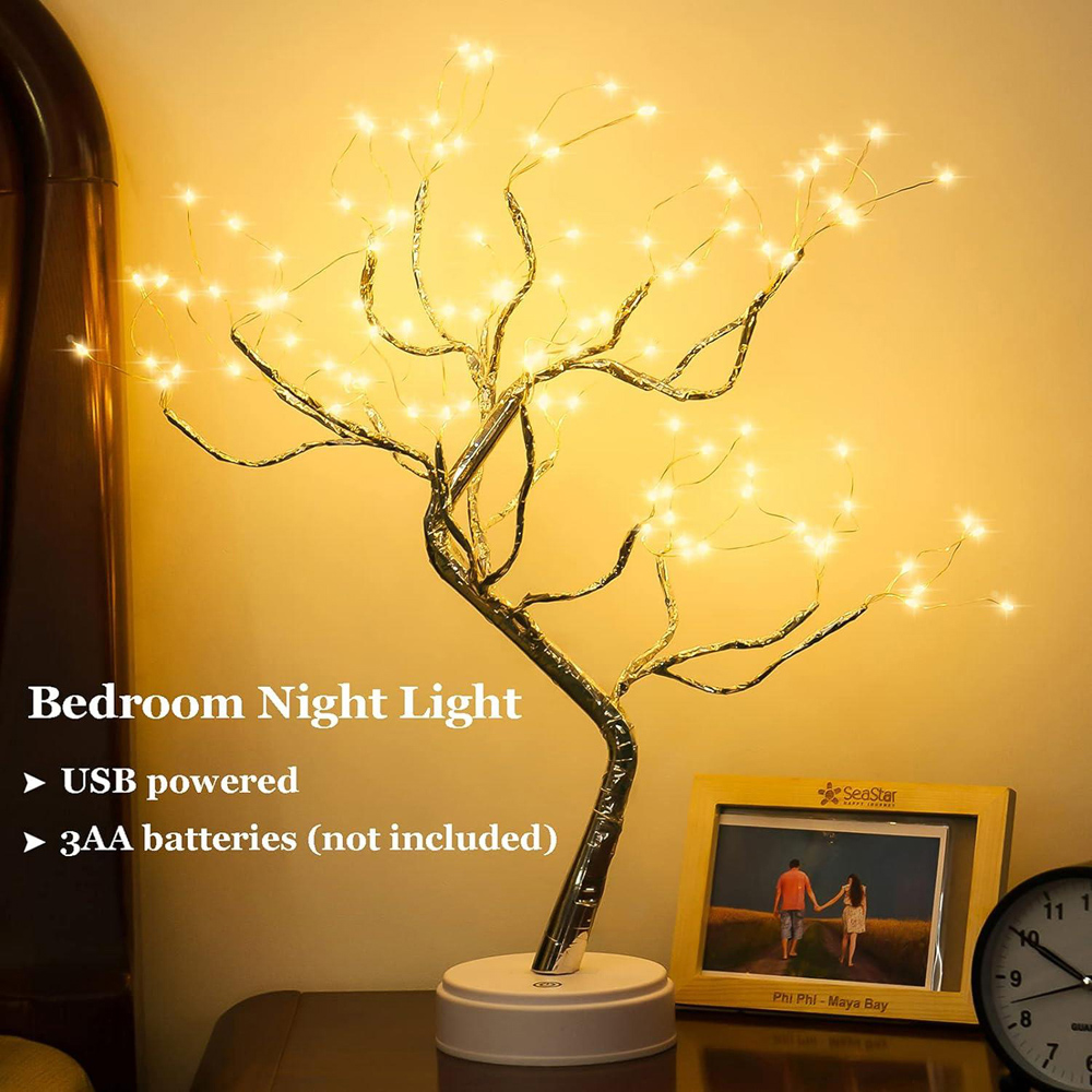 Shatchi Warm White LED Birch Twig Tree Lamp Image 2