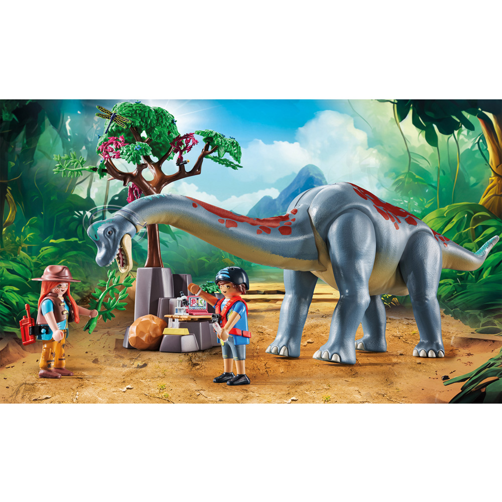 Playmobil Brachiosaurus with Hovercraft Playset Image 9