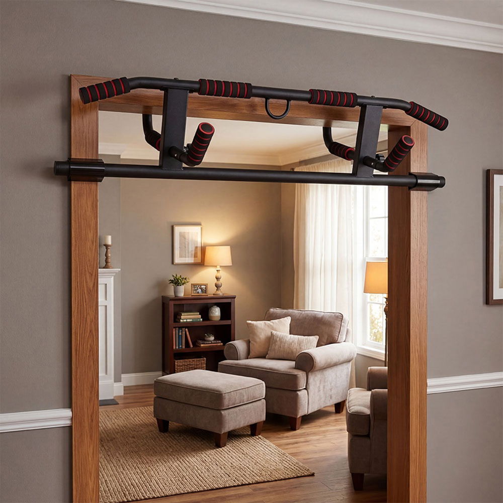 Traderight Centra Doorway Pull Up Bar with Resistance Band 200kg Image 4