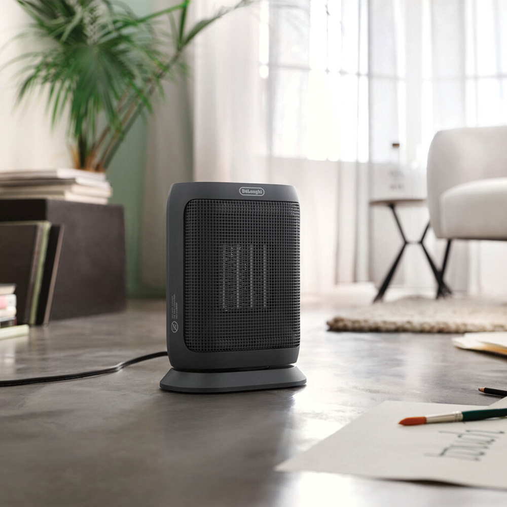 De'Longhi Dark Grey Oscillating Ceramic Fan Heater 2KW Image 2