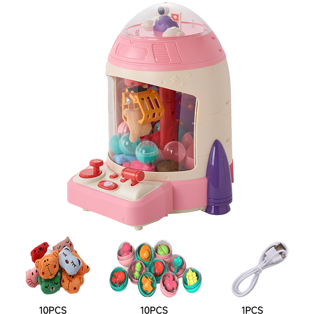 H&O Direct Pink Rocket Mini Toy Grabber Claw Machine Image 5