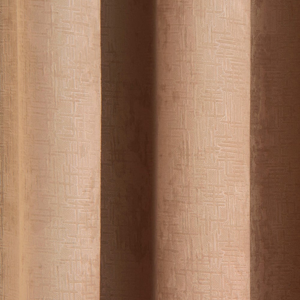Enhanced Living Vogue Latte Thermal Blackout Eyelet Readymade Curtains 168 x 229cm Image 2