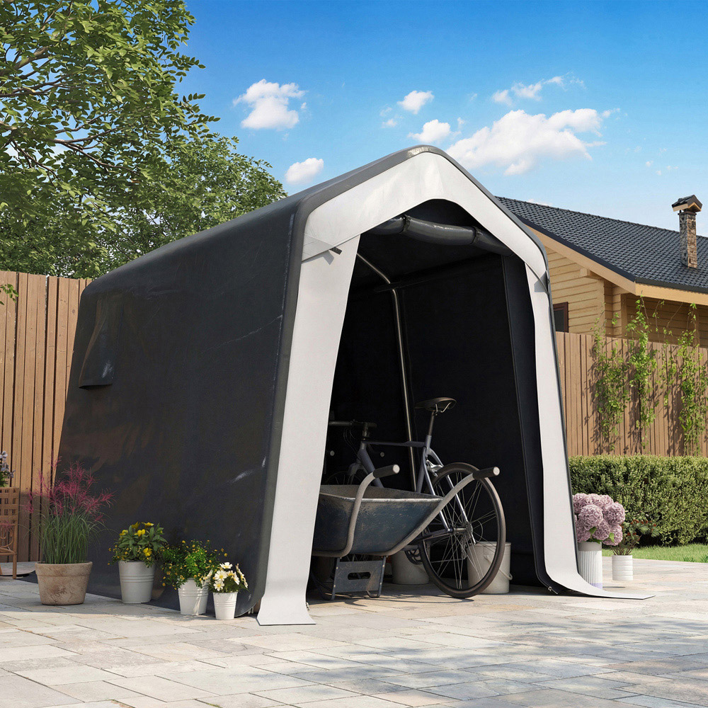 Outsunny  7.8 x 5.9ft  Portable Storage Shed Image 7