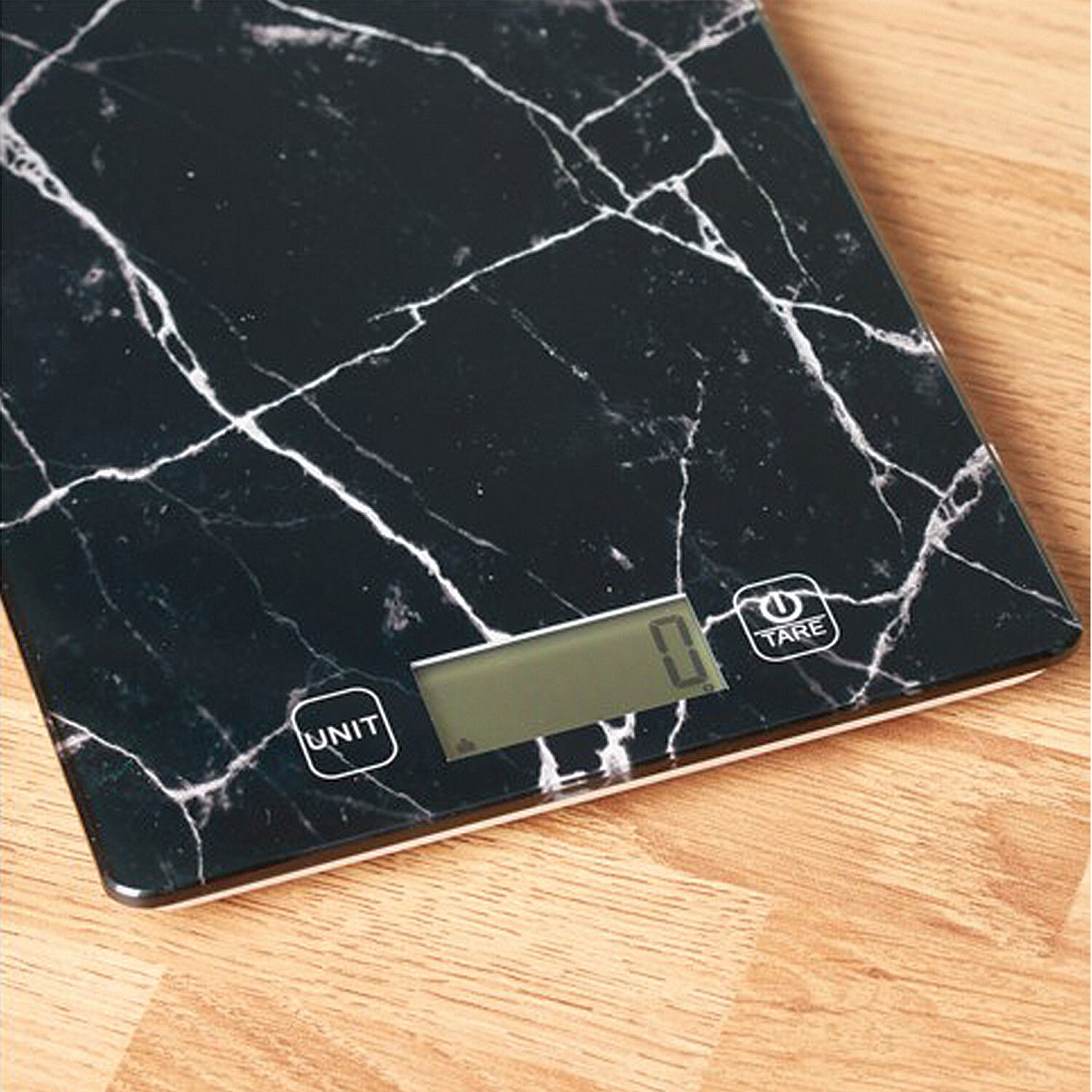 Black Marble Electronic Kitchen Scale Image 2