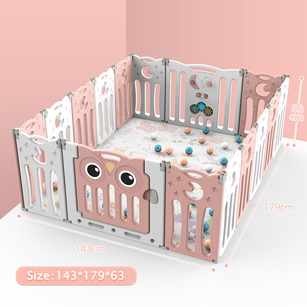 Living and Home 16 Panel Foldable Kids Playpen Image 9