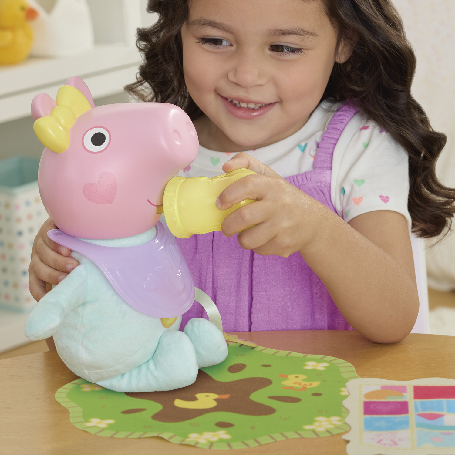 Peppa Pig Oink and Snuggles Evie Baby Doll Set Blue Image 10