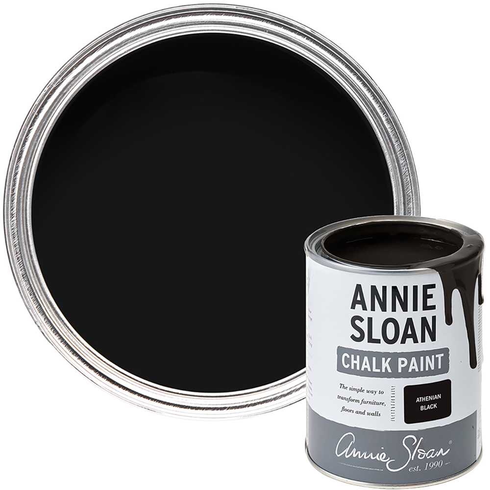 Annie Sloan Athenian Black Matt Chalk Paint 500ml Image 1