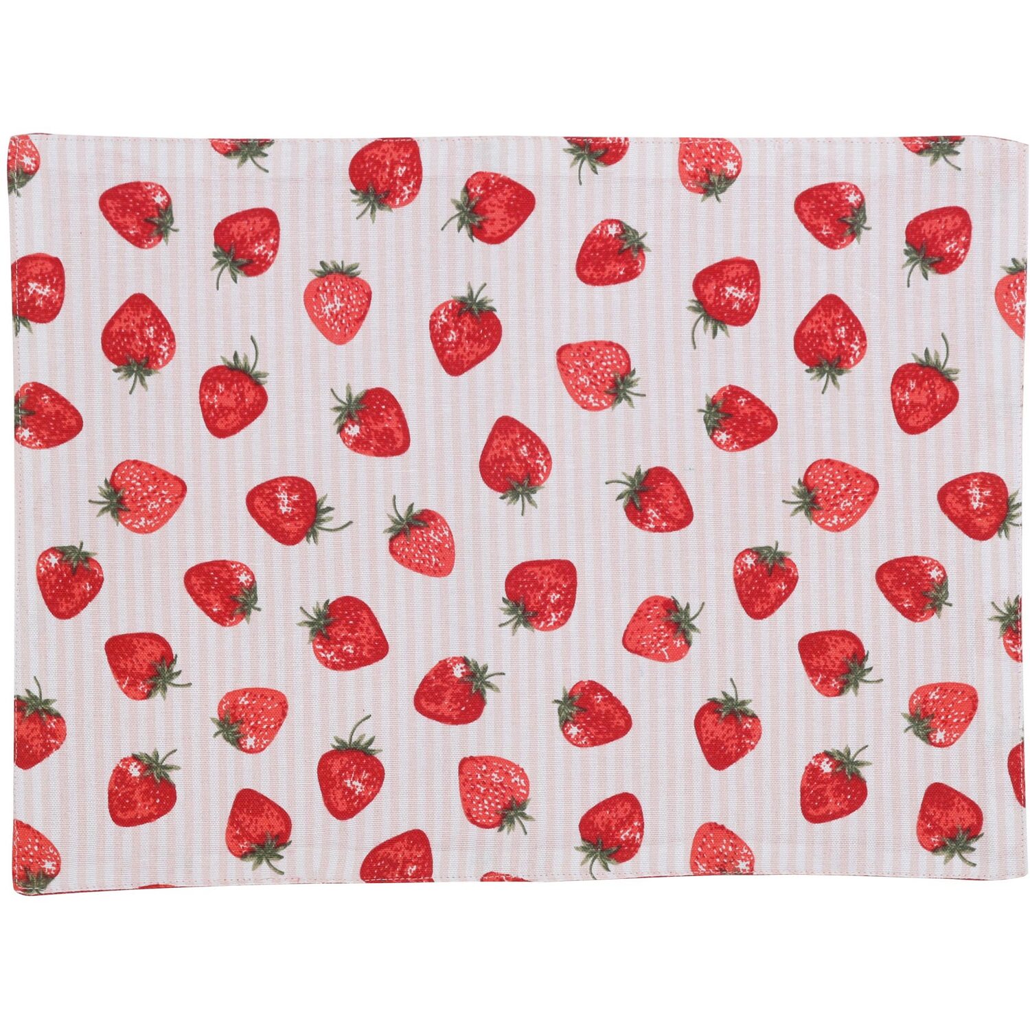 Pack of 2 Strawberry Placemats - Red Image 1