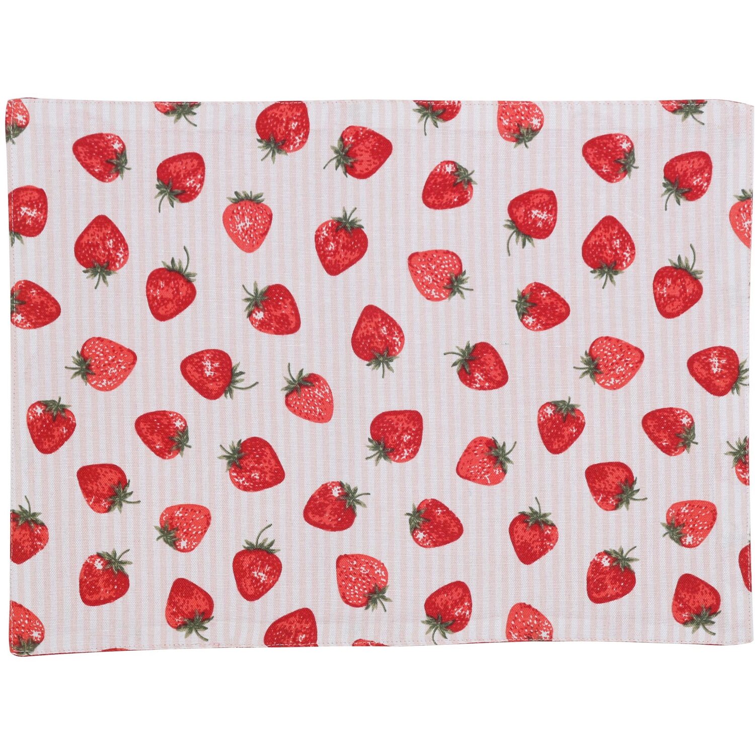 My Home Pack of 2 Strawberry Placemats - Red Image 1