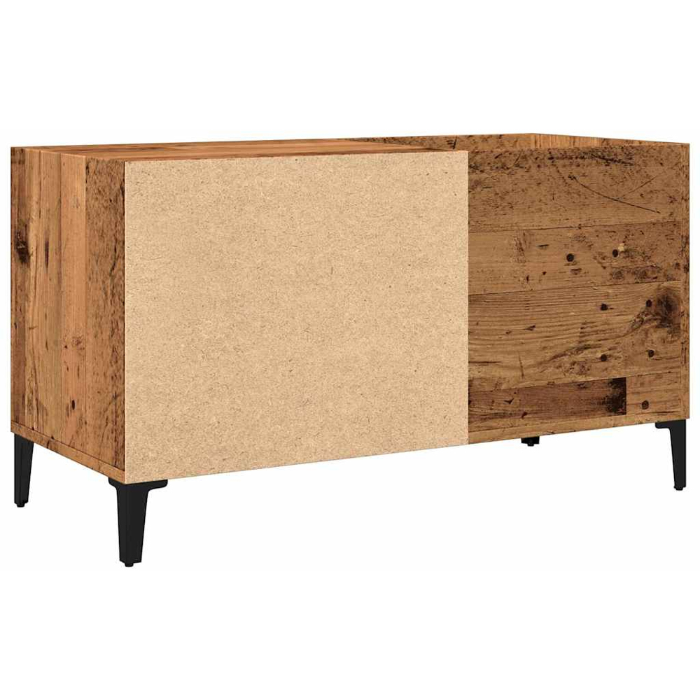 vidaXL 2 Shelf Old Wood Record Cabinet Image 3
