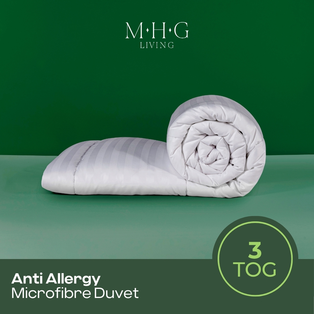 MHG Living Double White Lightweight Summer Hollowfibre Duvet 3 Tog Image 2