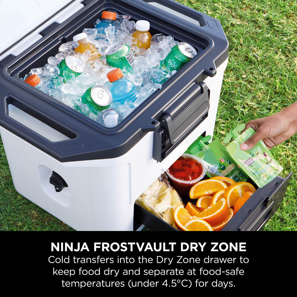 Ninja FrostVault FB131UKWH Cloud White Hard Cooler with Dry Zone 28L Image 5