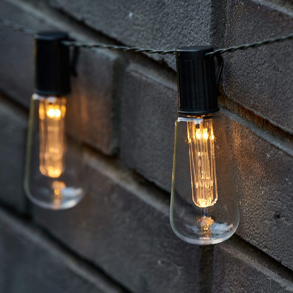 wilko Vintage Edison Bulb LED Solar String Light Image 4