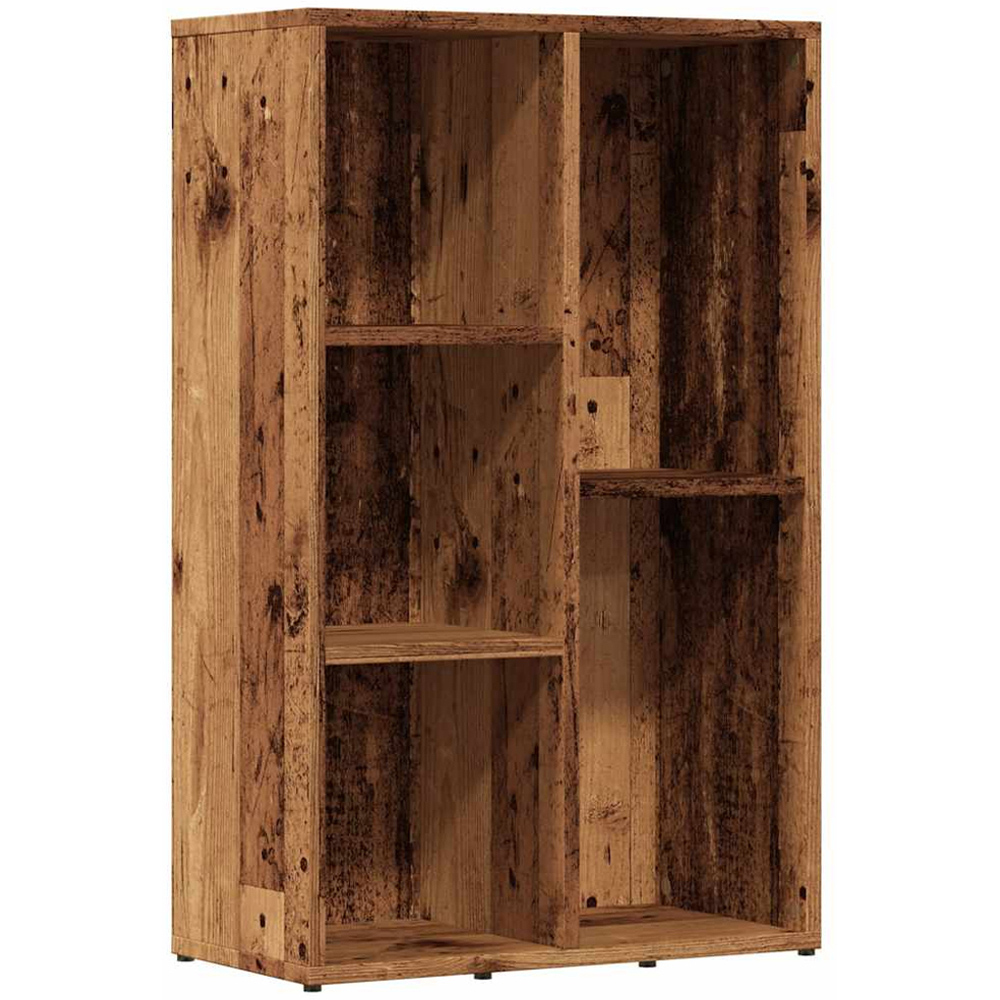 vidaXL 5 Shelf Old Wood Bookcase Image 2