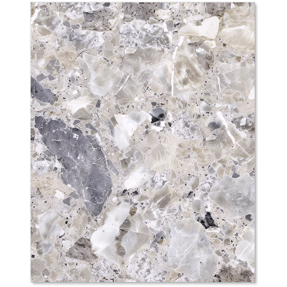 Warren Reed Designer Silver Quartz Effect Glass Kitchen Splashback 75 x 60cm Image 2