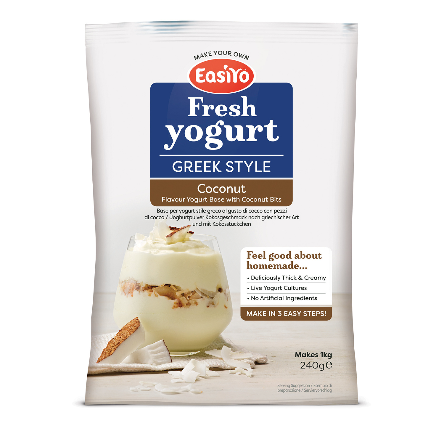 Easiyo Greek and Coconut Yogurt Base - Teal Image