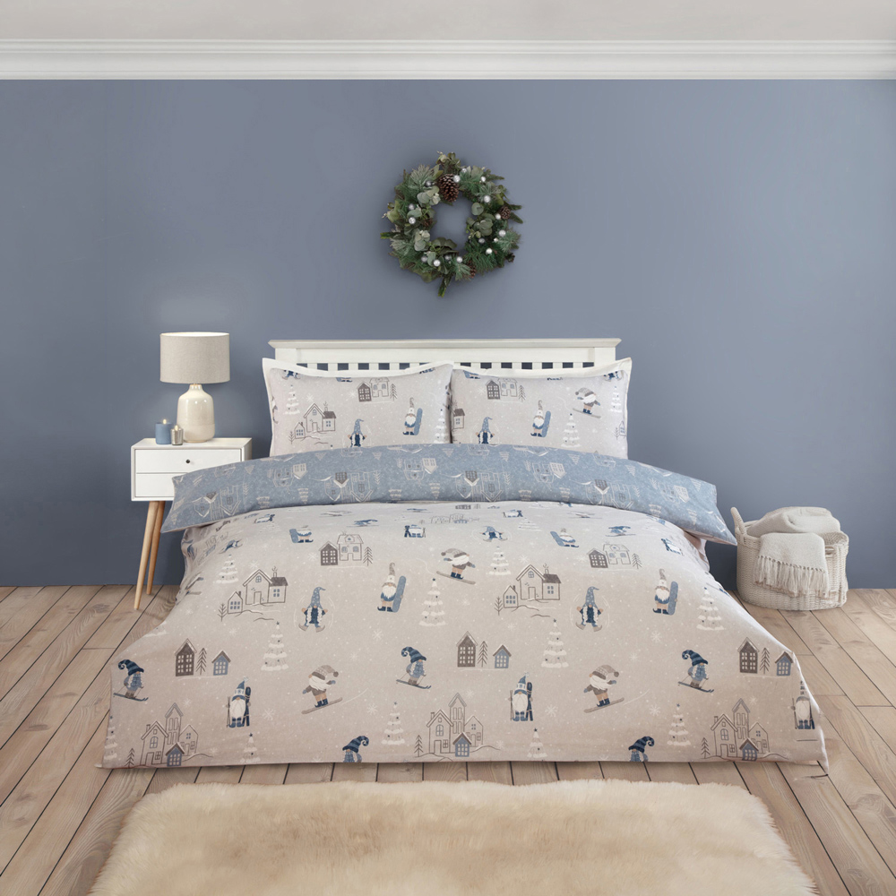 Gonk Ski Season Duvet Set Grey King Image 2
