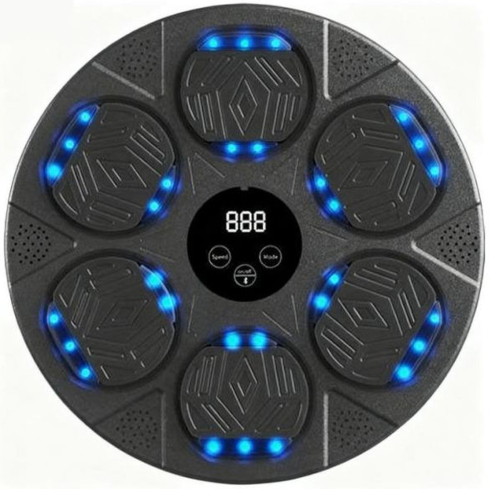 Willowmare Black Smart Musical Boxing Targets with Bluetooth Connectivity and Gloves Image 1