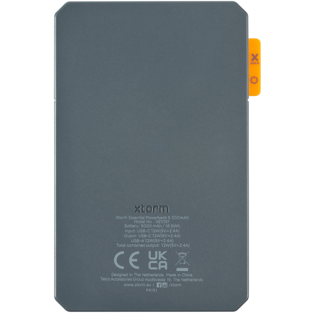Xtorm Essential Charcoal Grey Powerbank 5000mAh Image 3