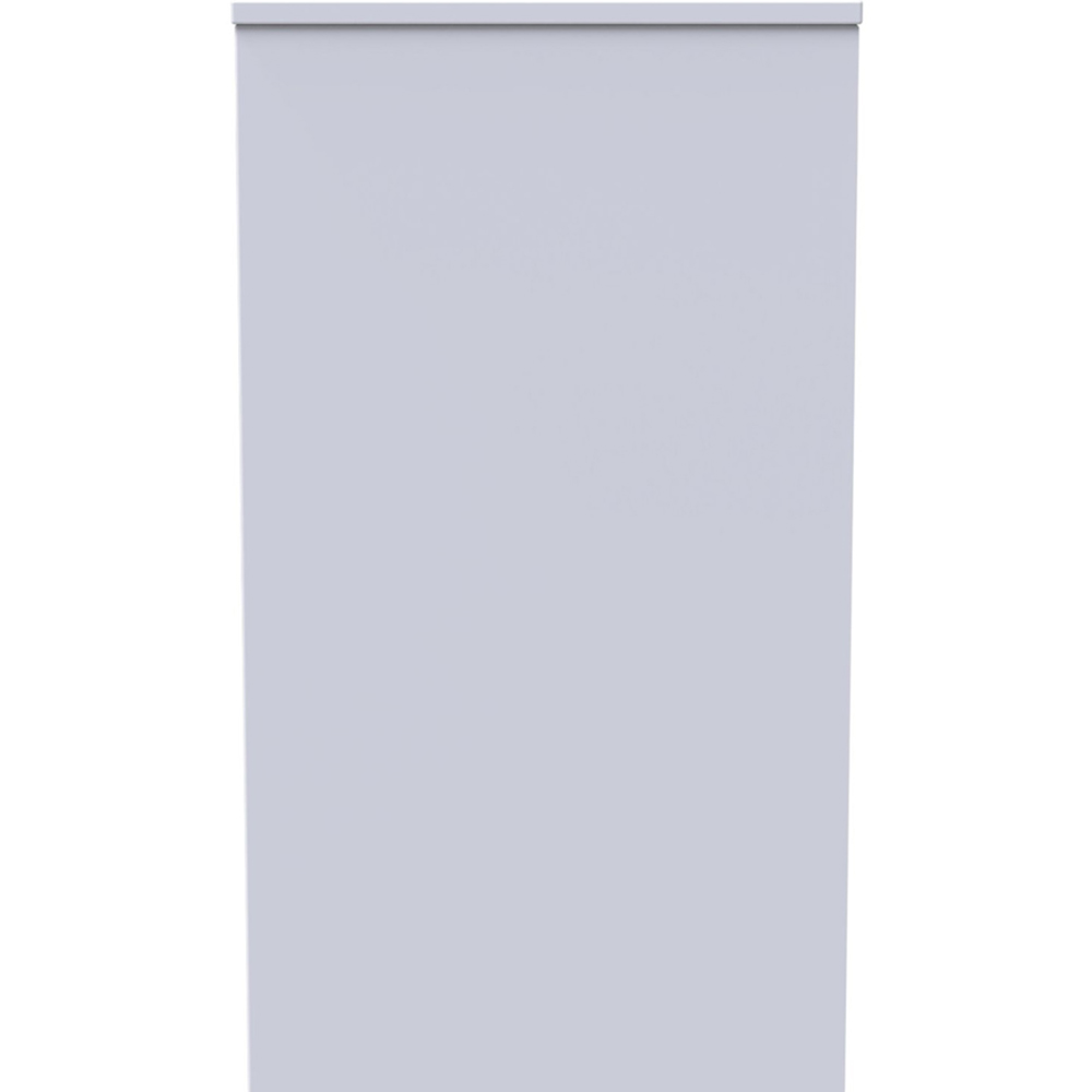 Crowndale Diamond Ready Assembled 4 Drawer Vanity Desk Matt Indigo and White Image 4