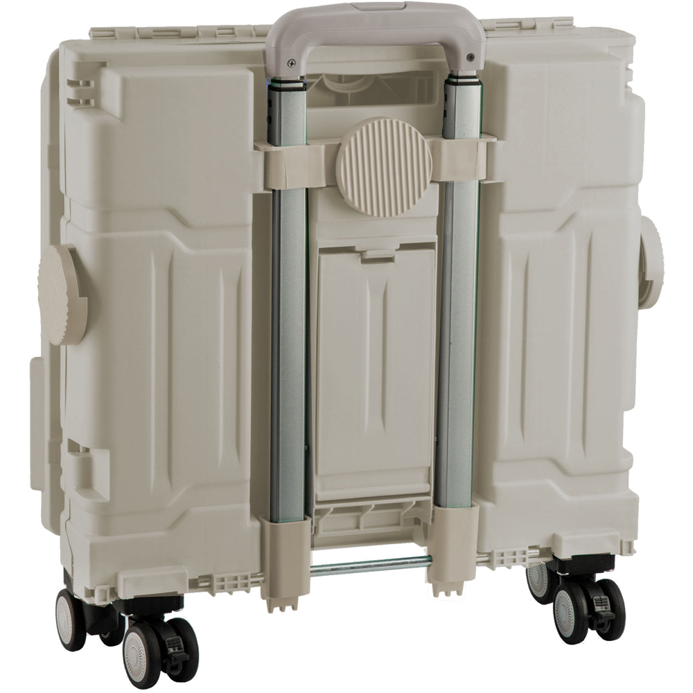 Sewing Online YN8806-GREY Grey Plastic Foldable Craft and Sewing Trolley 34 x 39 x 38cm Image 4